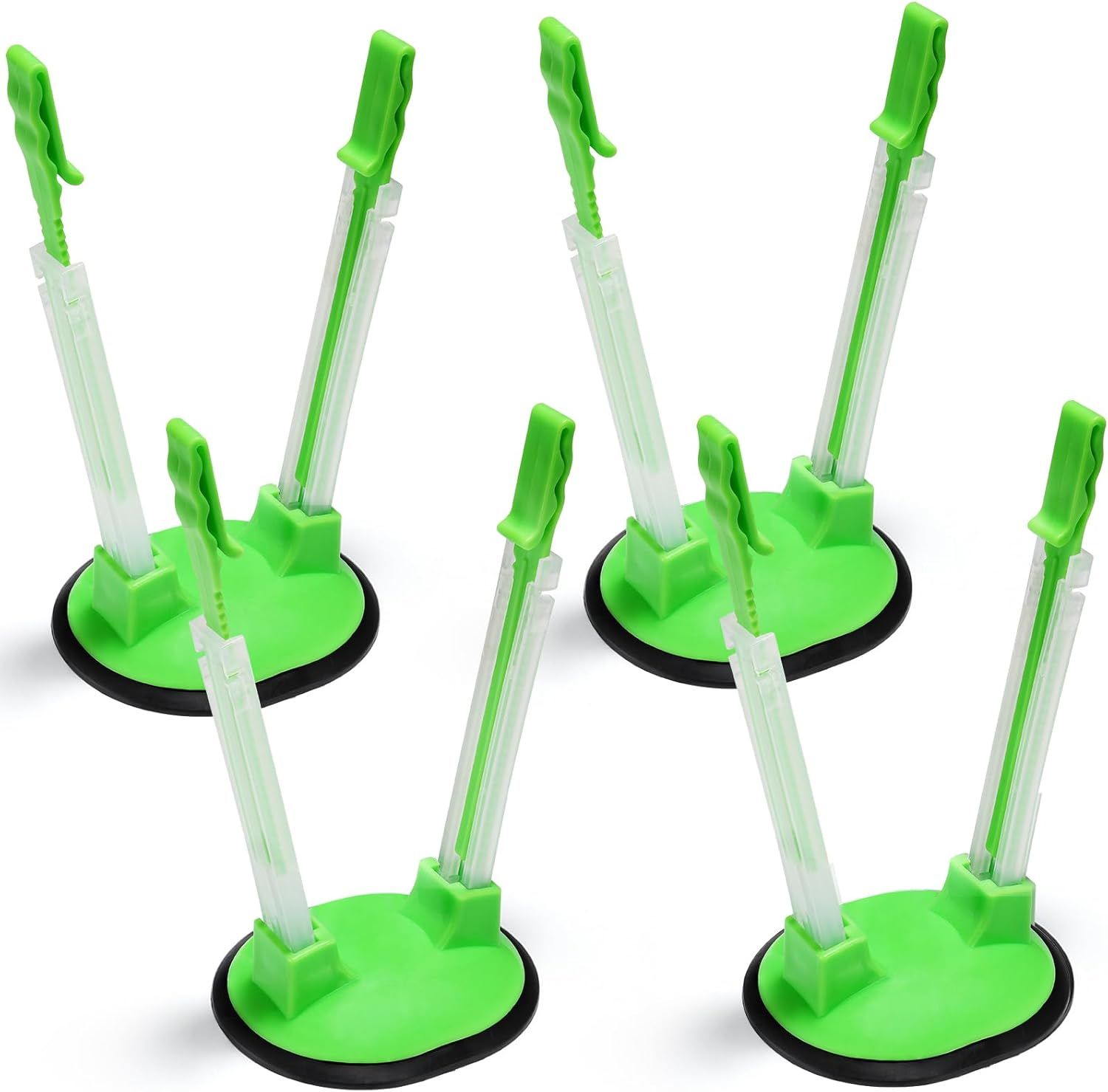 Baggy Rack Holder for Food Meal Prep,Plastic Freezer Bag Holder Stand for Filling, Adjustable Food Storage Bag Holders,Gallon Bag Holder (Pack of 4) - Image 1