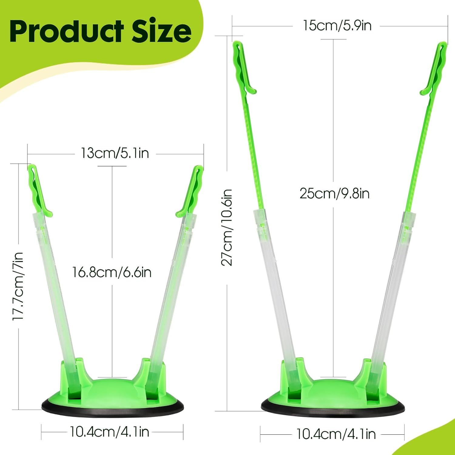 Baggy Rack Holder for Food Meal Prep,Plastic Freezer Bag Holder Stand for Filling, Adjustable Food Storage Bag Holders,Gallon Bag Holder (Pack of 4) - Image 3