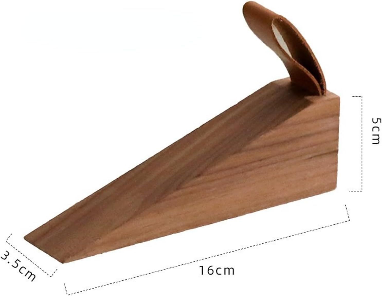 2 Pcs Walnut Door Stopper Door Jam for Floor Wedge Door Stop Hold Open Anti Slip Door Stopper for Home Office - Image 6
