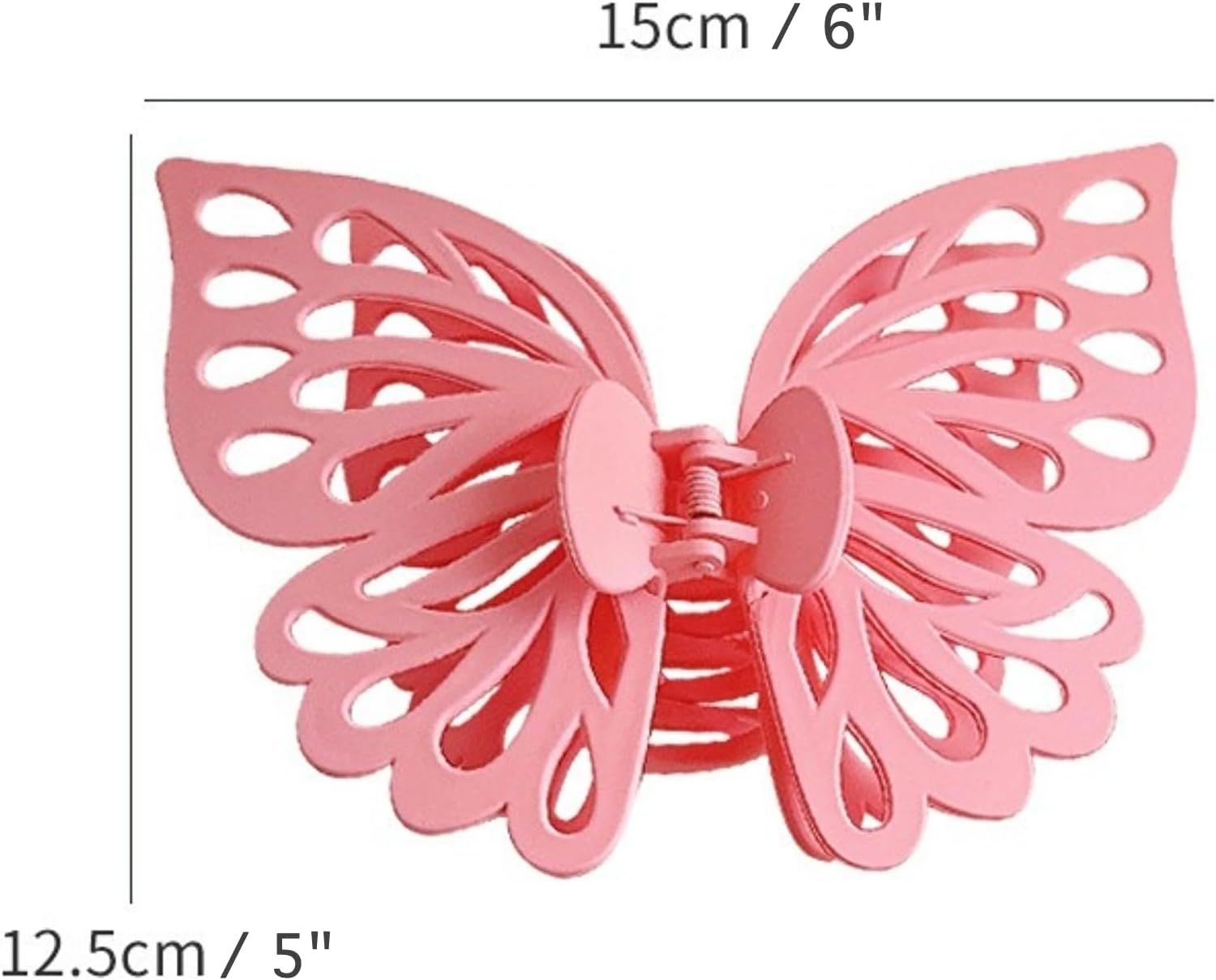 Butterfly Shape Curtain Claw Clips 2 Pack, Decorative Curtain Holder for Living Room Bedroom, Creative Drapery Tieback (Green,2) - Image 3