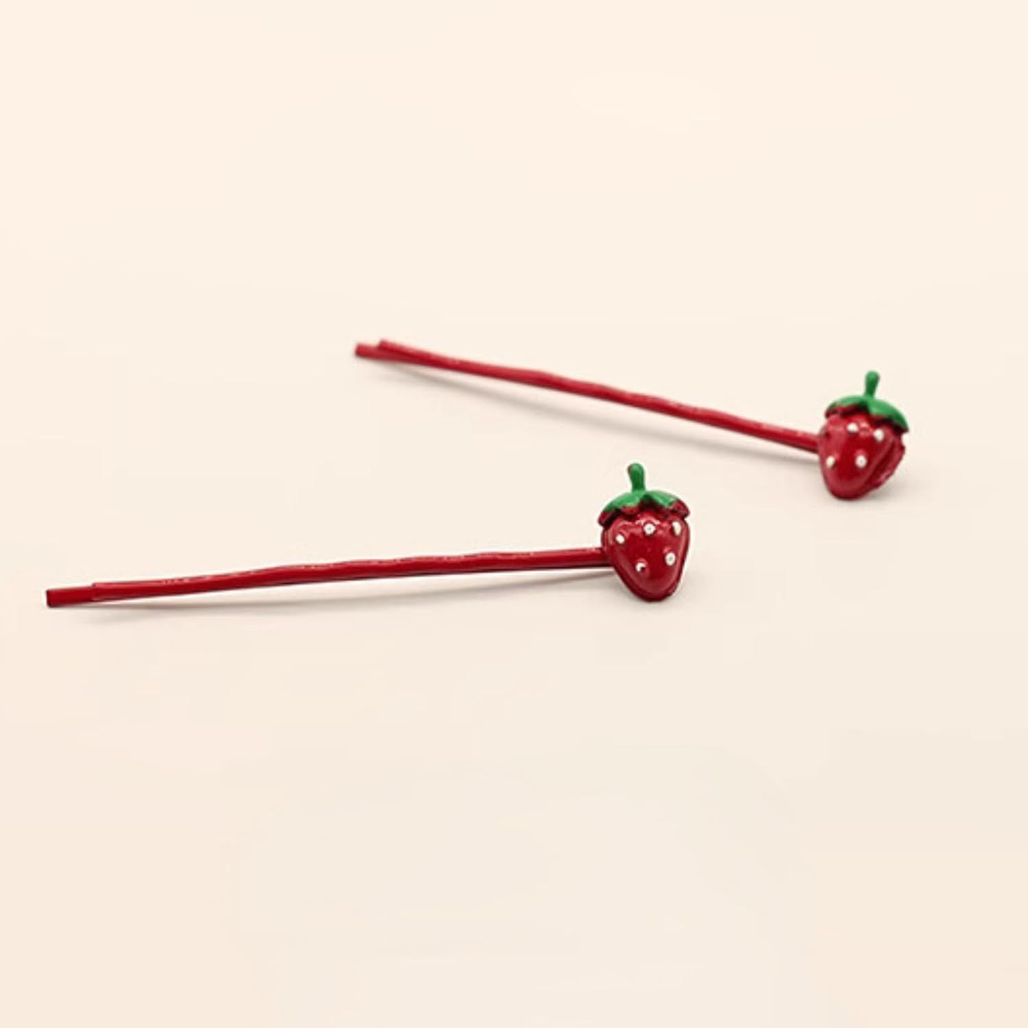 4 Pcs Cute Strawberry Hair Pins Hair Clips for Girls, Fun Headband Accessories for Kids Women Daily Wear Party (Red Strawberry) - Image 5