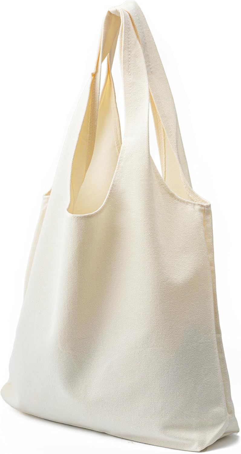 Cotton Canvas Tote Bag,Shopping Bags,DIY Gift Bags,Cloth Bag,Solid Color Bag - Image 5