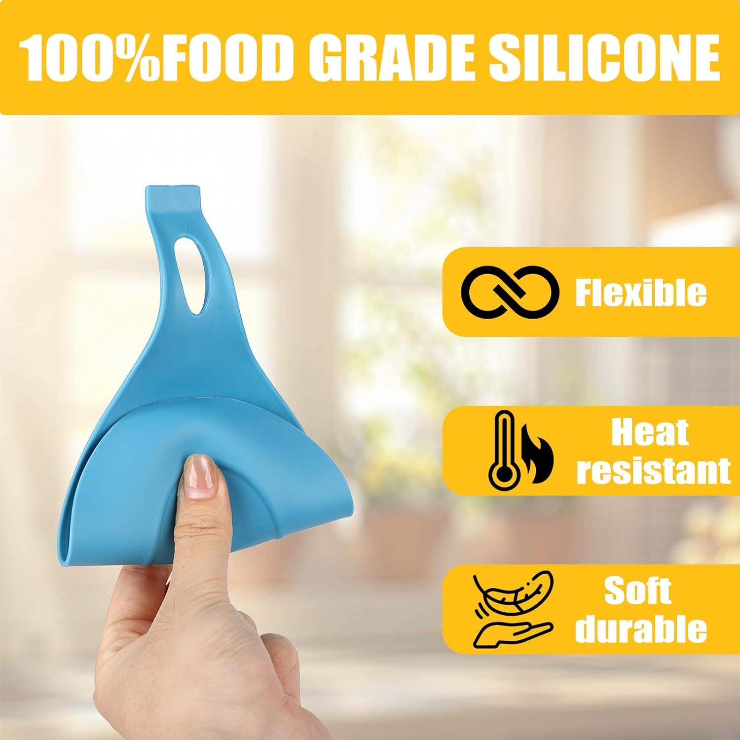 6 pcs Silicone Spoon Holders,Heat Resistant Spoon Rests Kitchen Utensils Holder for Stove Spoon Holder,Tongs,Ladles - Image 5