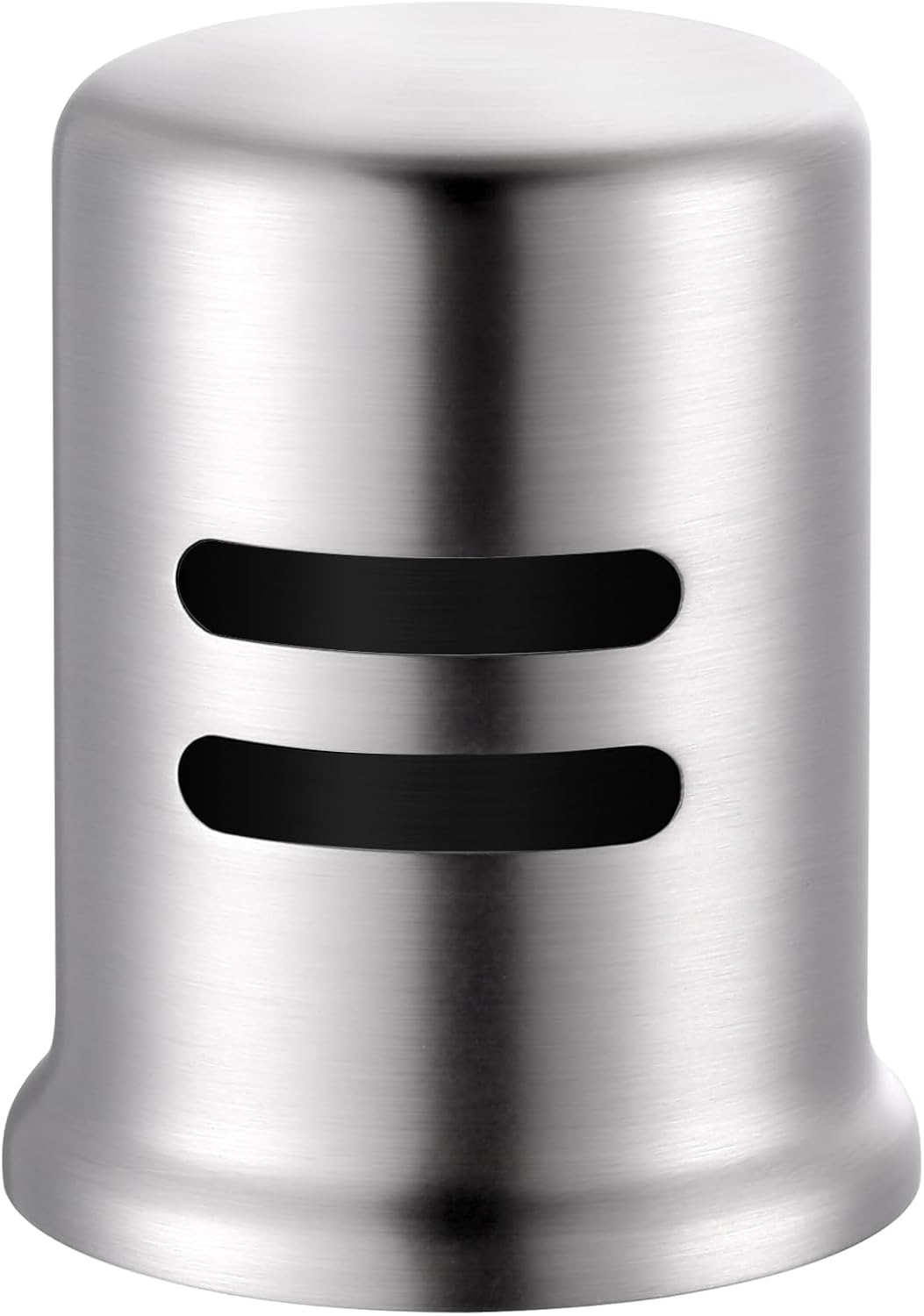 Dishwasher Air Gap Cover for Kitchen, Solid Brass Air Gap Cap with Skirted Design, Dishwasher Overflow Vent Cap Replacement Only, Brushed Nickel - Image 1