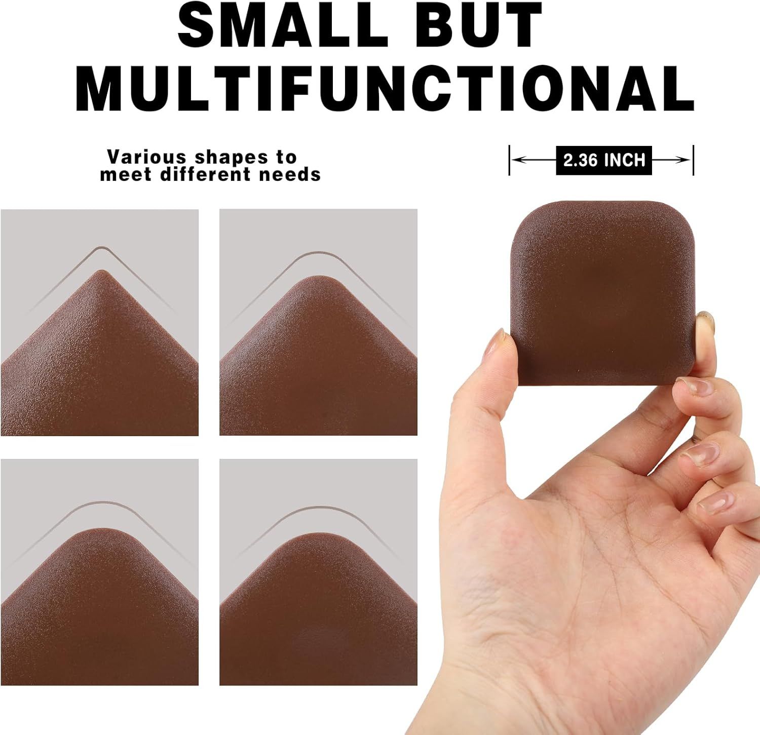 10 Pcs Pan Scrapers,Plastic Scraper Pot and Pan Cleaning Tools Brown Kitchen Scraper for Pot,Wok,Skillet,Grill - Image 3