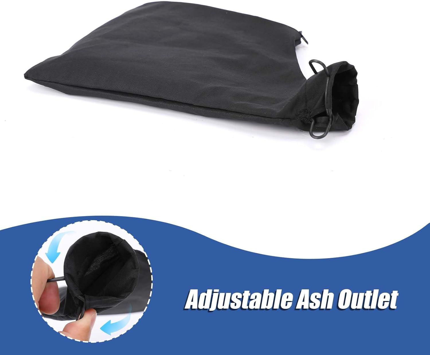 2 Pcs Table Saw Miter Saw Dust Bag Black Dust Collection Bag for Miter Saw 255 Model with Zipper and Wired Adjustable Stand Dust Bag for Belt Sander Parts Diagonal Saw Miter Saw Accessories - Image 4