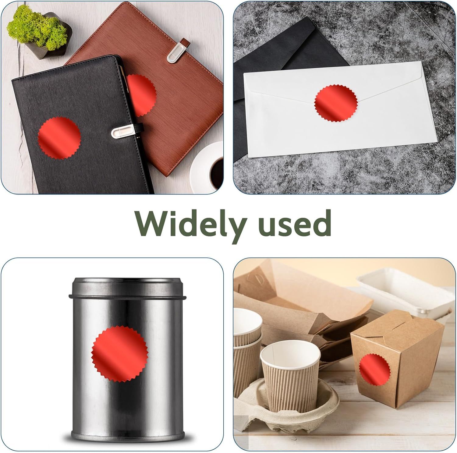 Red Embossing Stickers 2