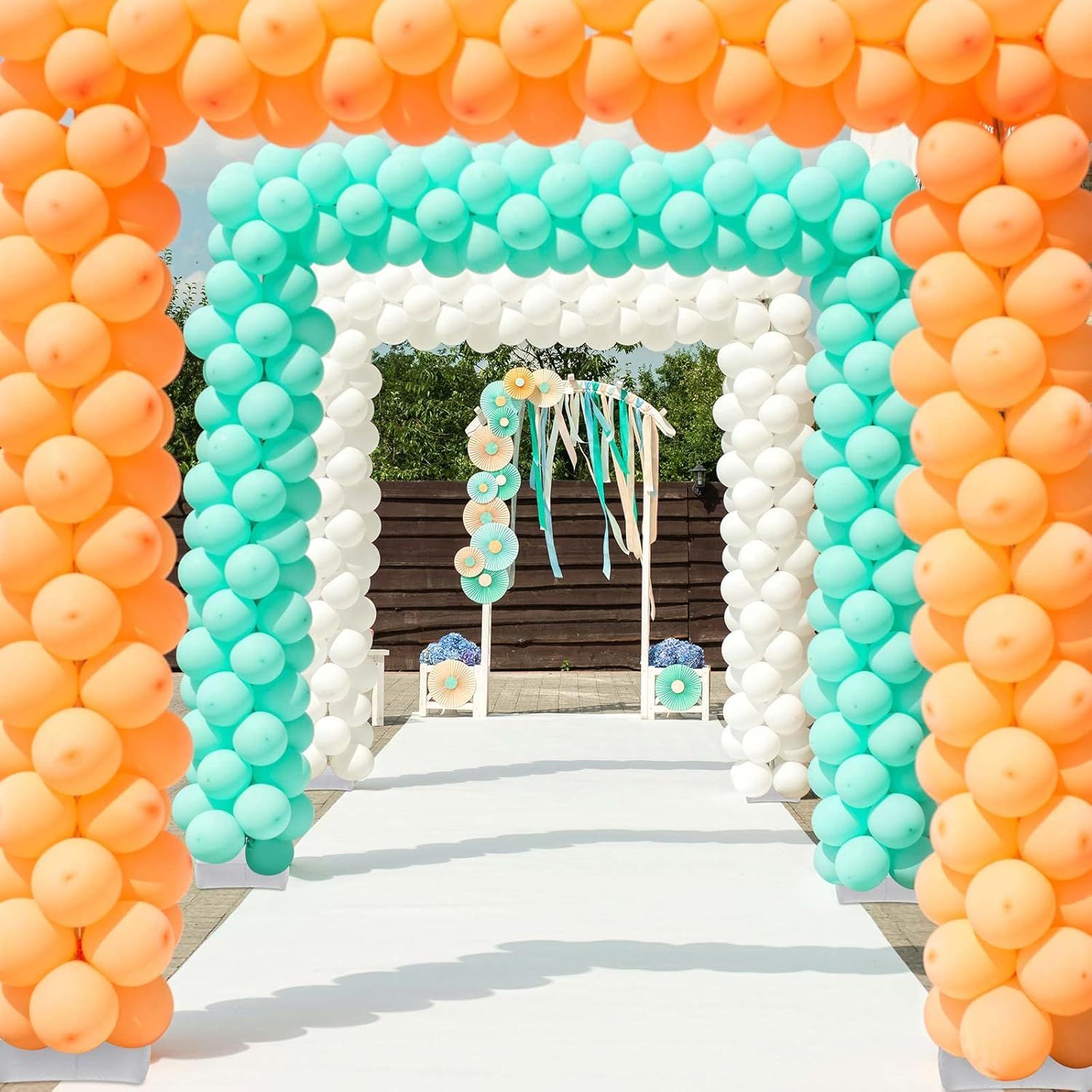 4 Pcs Balloon Arch Stands Base Heavyweight Water Bag for Column Stand and Arch Kit Balloon Stand for Party Wedding Graduation Birthday Decor, White - Image 5