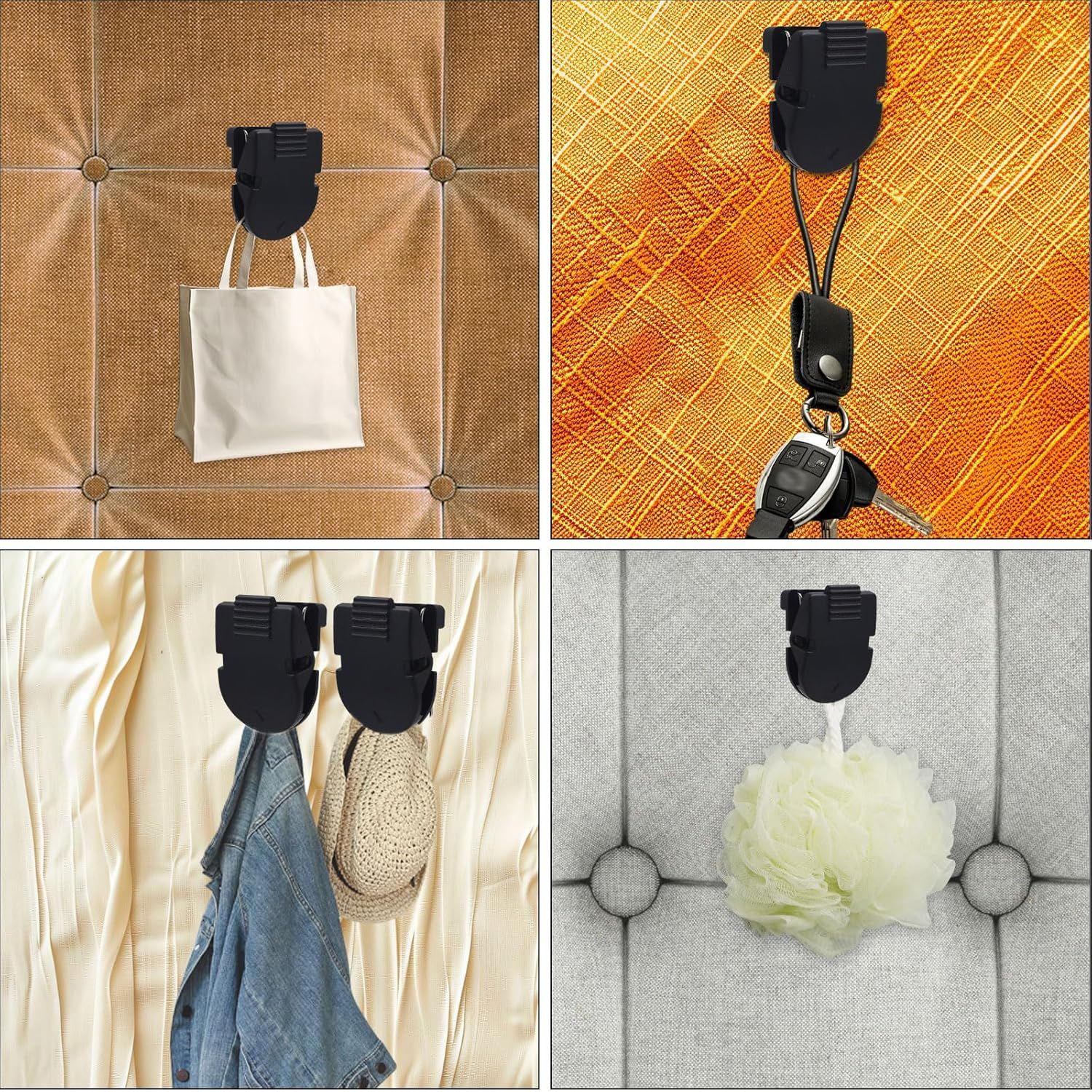 12pcs Cubicle Clips for Fabric Walls, Plastic Stainless Steel Fabric Panel Wall Clips Cubicle Hooks Cubicle Wall Accessories for Picture Note Memo Hanging - Image 6