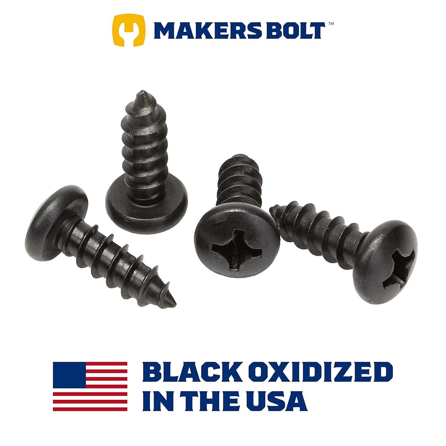 Stainless Steel Screws - Black Head, Oxidized Finish (Pack of 4) - Image 7