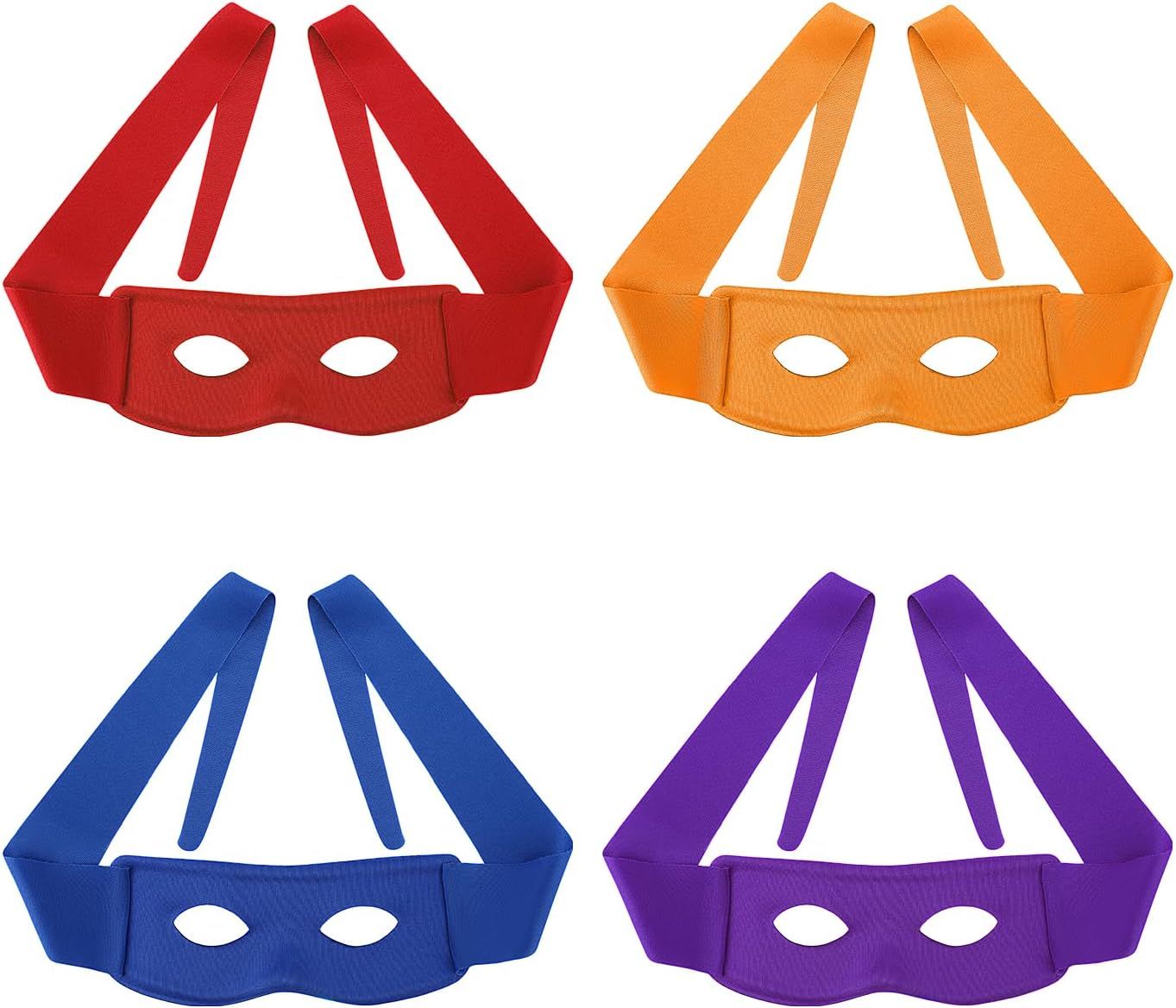 4pcs Turtle Eye Masks, Funny Halloween Masquerade Costume Eye Mask for Kids Adults Turtles Party Decorations for Birthday Cosplay Dress up Supplies - Image 1