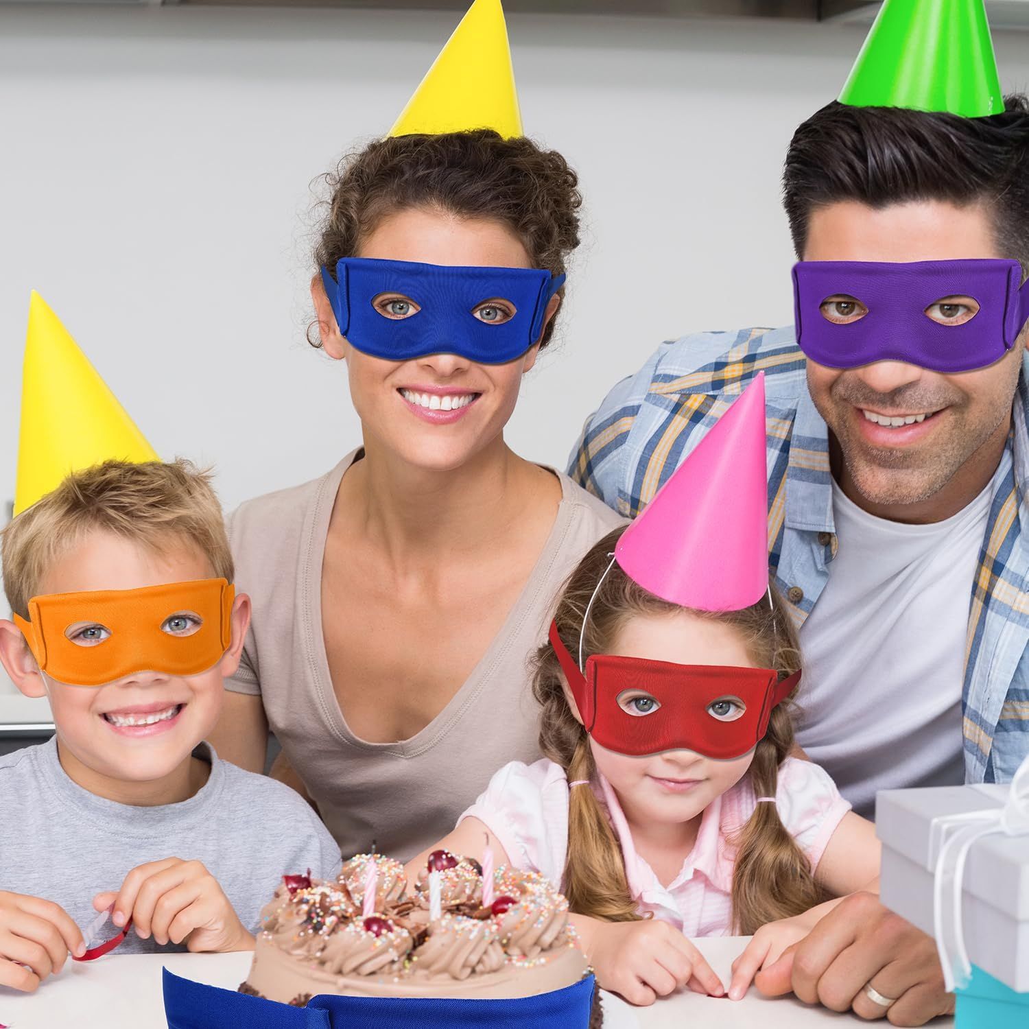 4pcs Turtle Eye Masks, Funny Halloween Masquerade Costume Eye Mask for Kids Adults Turtles Party Decorations for Birthday Cosplay Dress up Supplies - Image 4