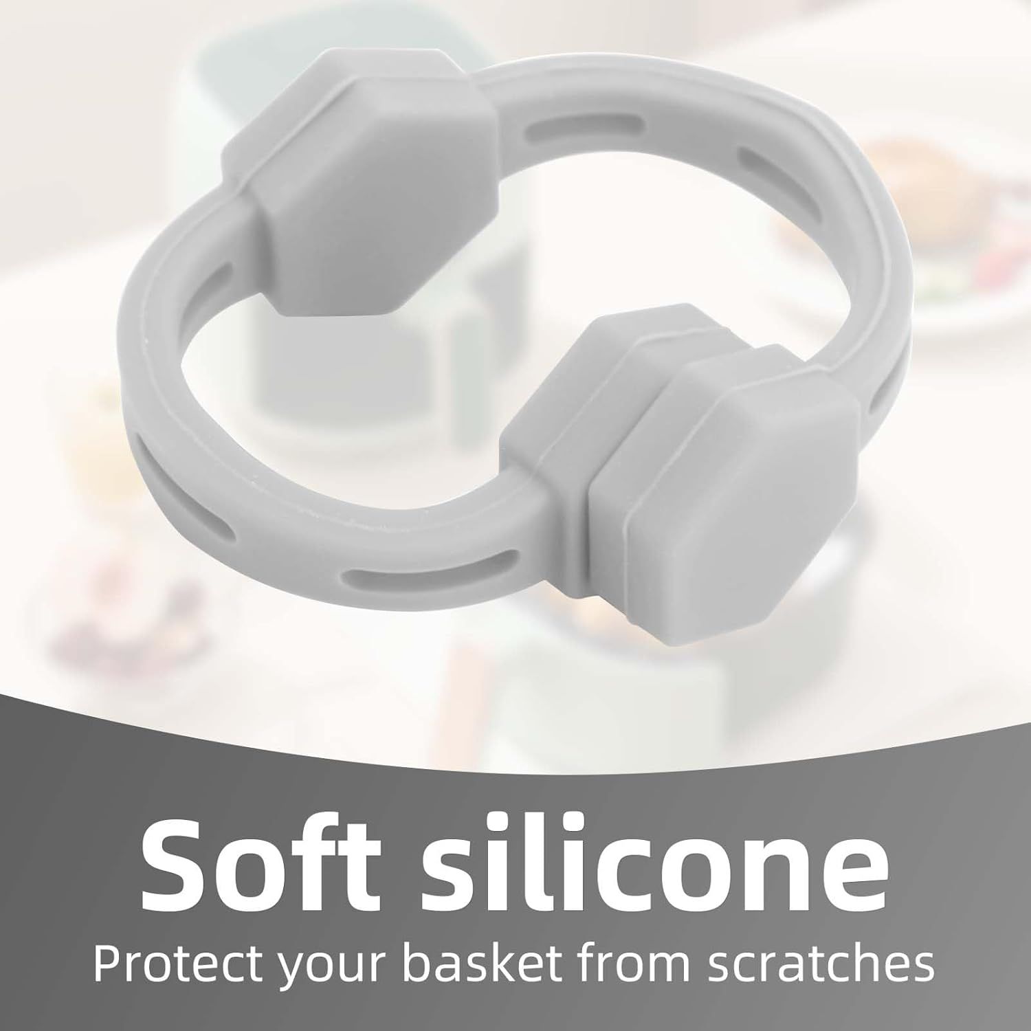2 Sets Air Fryer Magnet Silicone Buckle, Air Fryer Magnets for Parchment Paper Liners Silicone Magnetic Buckle Prevent Paper Burning Kitchen Accessories (Black) - Image 6