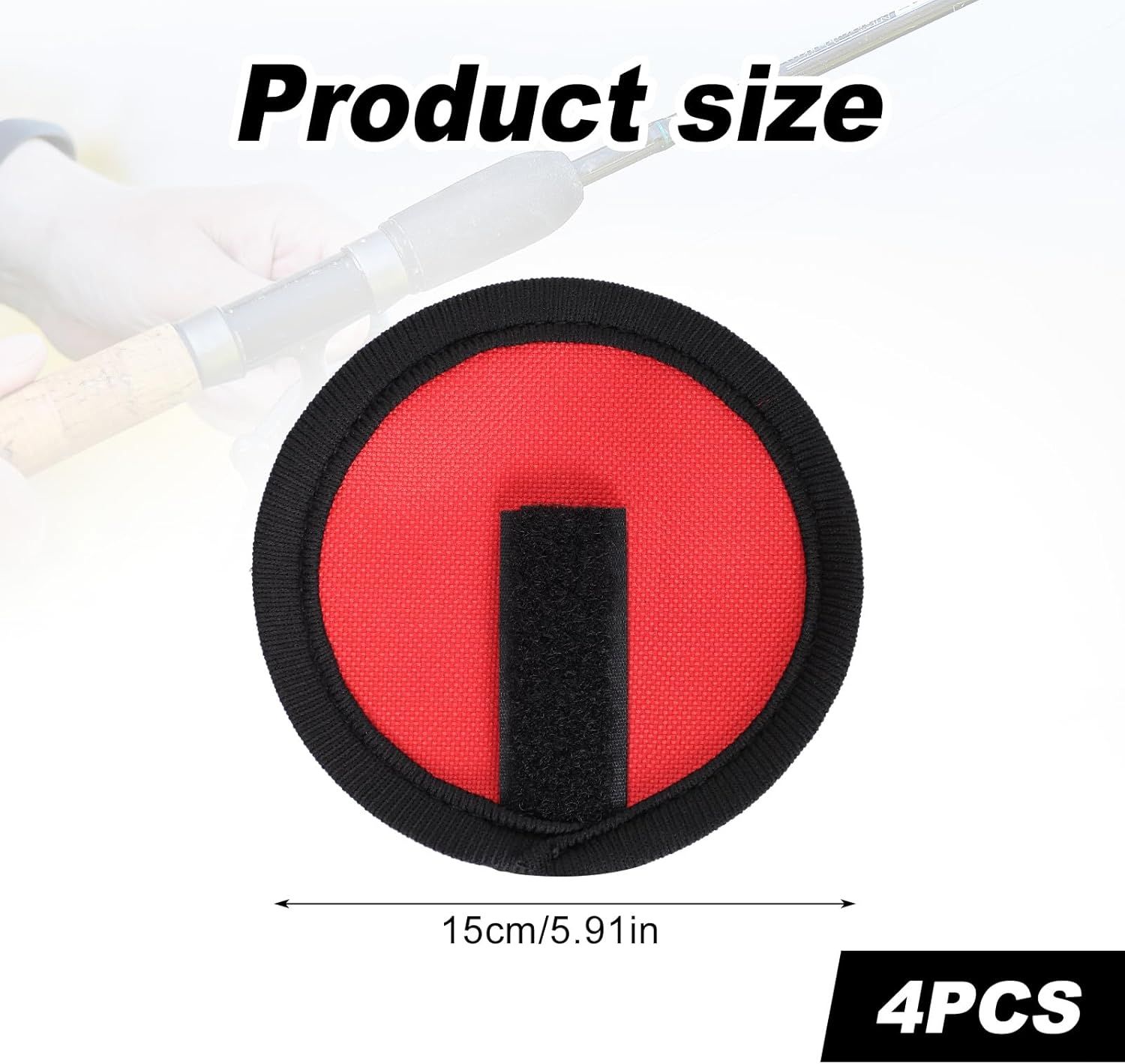 4pcs Fishing Lure Covers, 5.91 Inch Fishing Hook Covers Fish Pole Sleeve Fish Bait Gloves Protectors Wraps Essential Gear for Fishermen Gift - Image 3