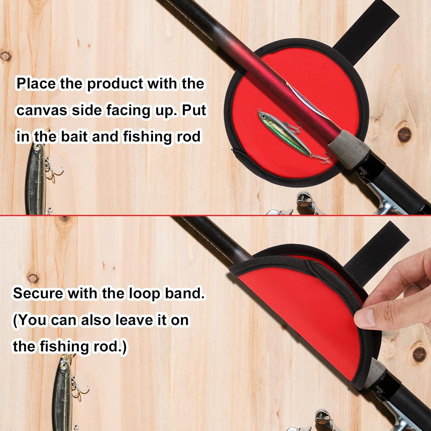 4pcs Fishing Lure Covers, 5.91 Inch Fishing Hook Covers Fish Pole Sleeve Fish Bait Gloves Protectors Wraps Essential Gear for Fishermen Gift - Image 5