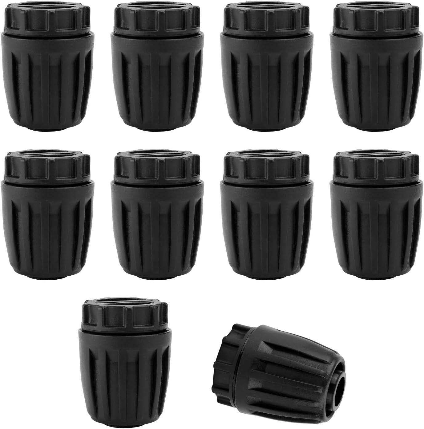 10pcs 1/2 Inch Irrigation End Caps, Anti-Drop Barbed Lock Nut End Hose Plugs Fittings for (1/2