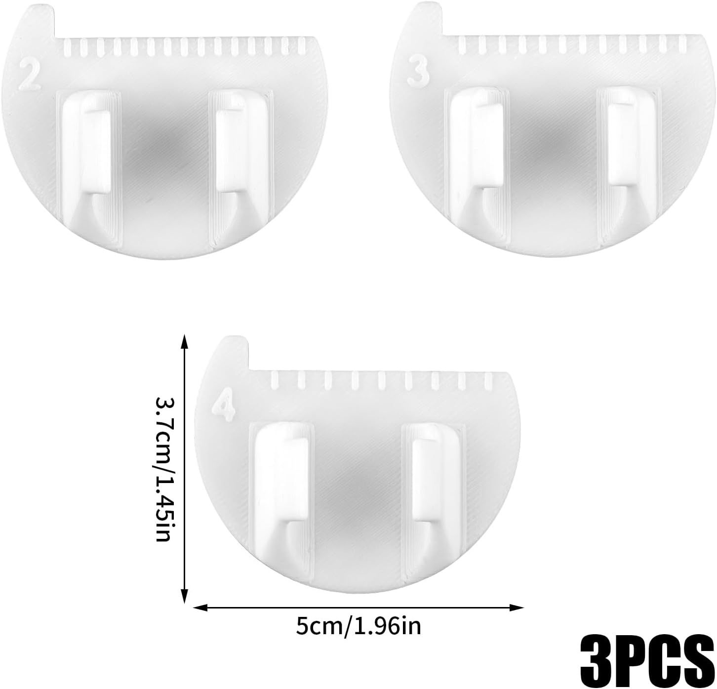 3pcs Sewing Needle Gauge Measuring Tool, Finger Thumb Ruler Sewing Template Lockranding Guide Tool for DIY Edge Even Stitching Lock Kit Quilting for Beginners and Seniors - Image 2