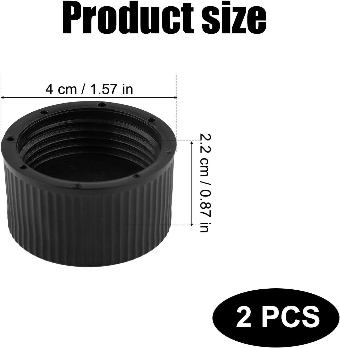 2pcs SX180HG Drain Cap, Pool Sand Filter Drain Cap Cover Plug Replacement Part with Gasket Compatible with Hayward Swimming Pool Sand Filter Models S166T S180T S244T S210T - Image 2