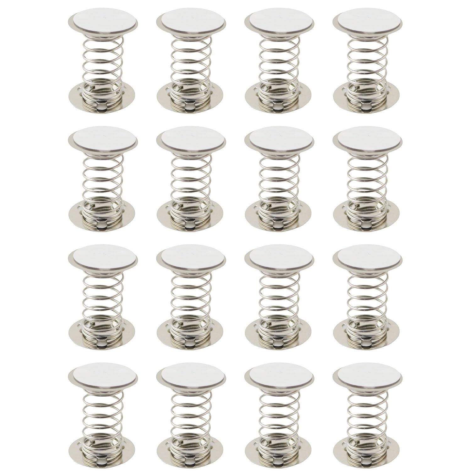 16PCS Double Sides with Adhesive Spring Base 3cm 304 Stainless Steel Accessories Spring Base DIY Toys Decorative Ornaments Shaking Head Supplies Production Accessories - Image 1