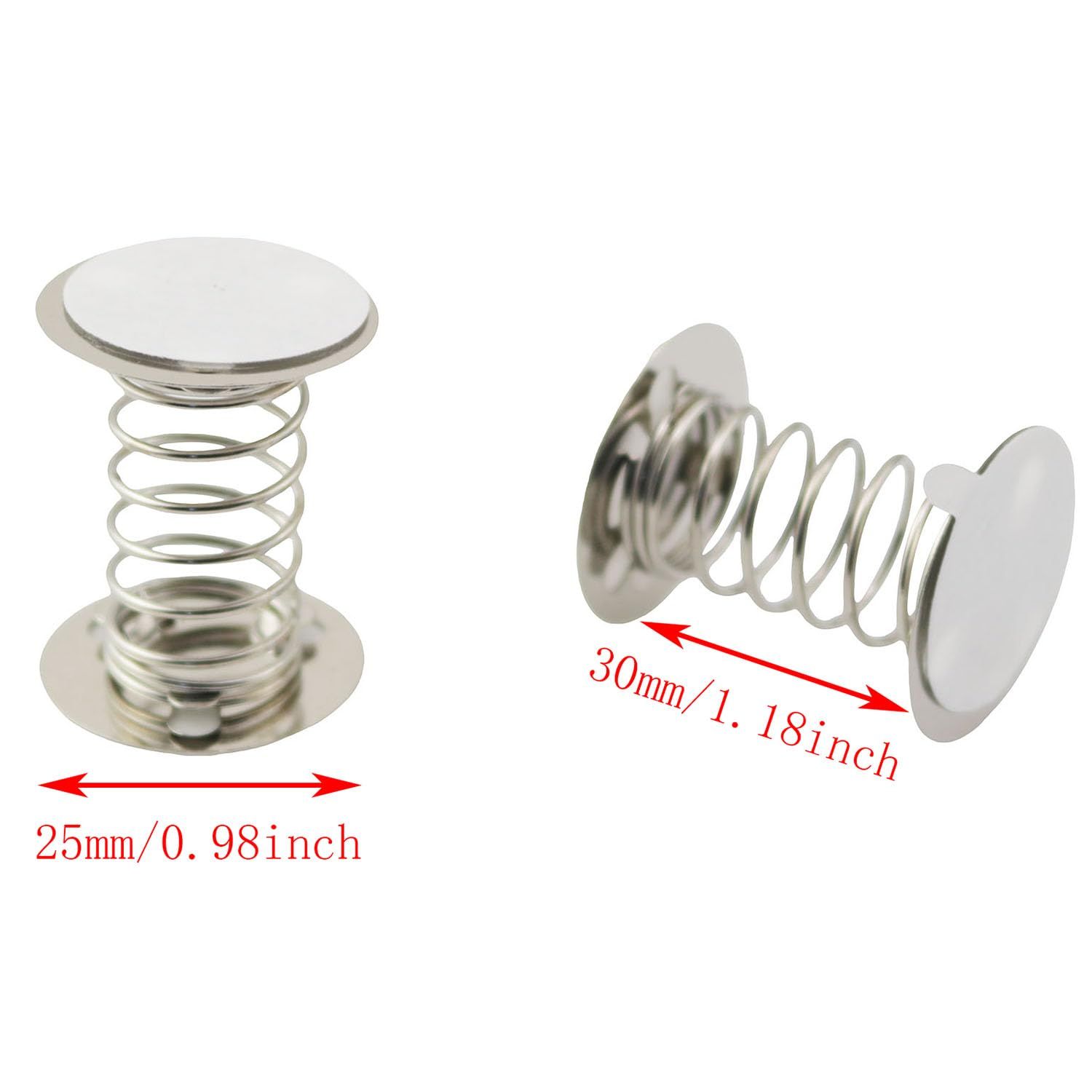 16PCS Double Sides with Adhesive Spring Base 3cm 304 Stainless Steel Accessories Spring Base DIY Toys Decorative Ornaments Shaking Head Supplies Production Accessories - Image 5