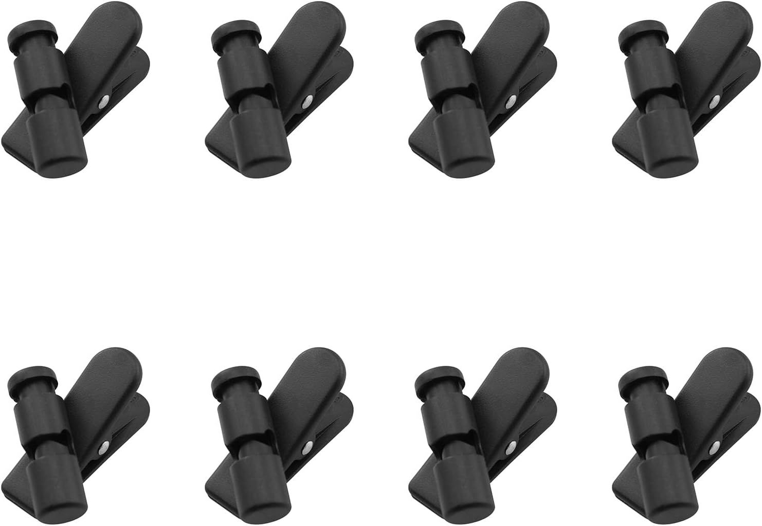 Headset Wire Clip  8PCS 360 Rotatable Earphone Earbud Cable Clips for 3-5mm Wide Eearphone Cable, Earpiece Clamp, Headphone Hook, Black - Image 1
