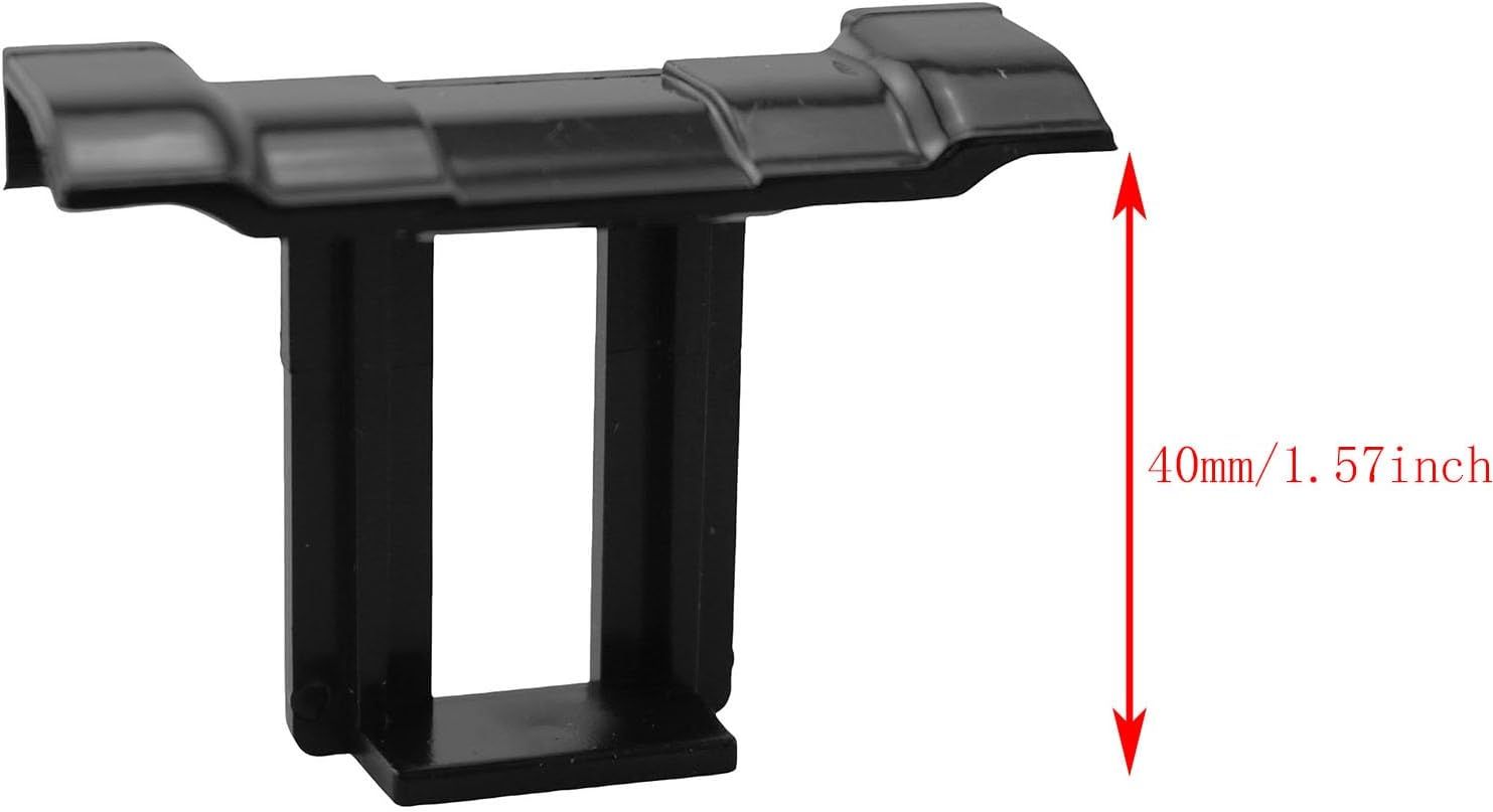12PCS Plastic Photovoltaic Panel Drainage Clip 40mm Solar Panel Drainage Chute Dust Collector for Commercial Roof Photovoltaic Photovoltaic Carport - Image 5