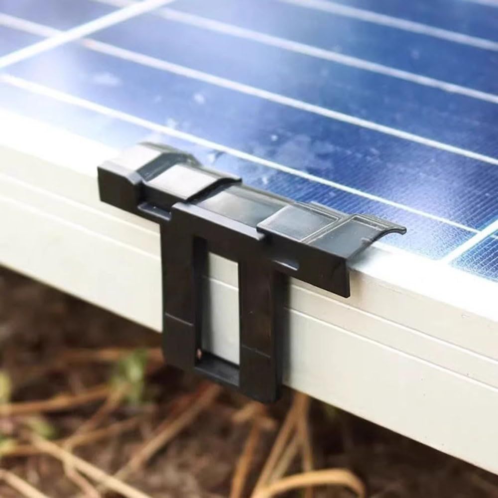 12PCS Plastic Photovoltaic Panel Drainage Clip 40mm Solar Panel Drainage Chute Dust Collector for Commercial Roof Photovoltaic Photovoltaic Carport - Image 6