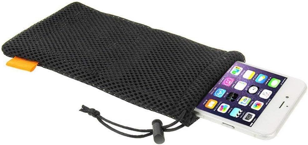 5-Pack Nylon Mesh Drawstring Storage Pouch Bag - 3.5 x 7.3 Inch - Image 1