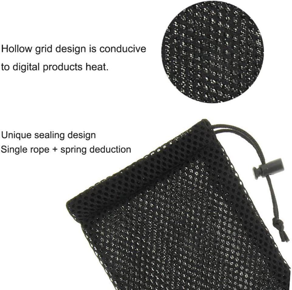 5-Pack Nylon Mesh Drawstring Storage Pouch Bag - 3.5 x 7.3 Inch - Image 4