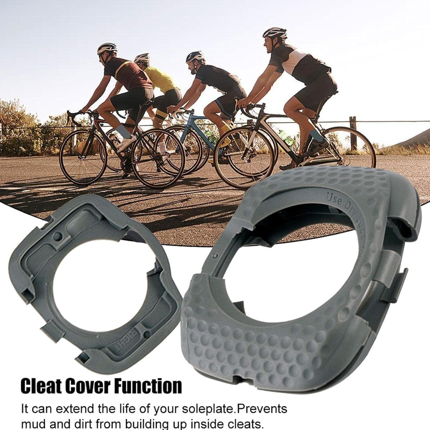 1 Pair Gray Road Bike Pedal Cleat Cover for Wahoo SpeedPlay Zero Pedal Clip Bike Speed Cleats Cycling Sy Pedal Parts Road - Image 4