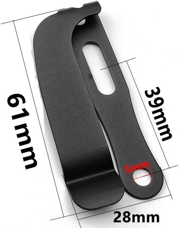A Set Black Belt Clip Knife Sheath, Metal Kydex Holster Waist Clips, Kydex Knife Sheath Kit, Knife Clip Replacement, Metal Belt Clip for Knife Sheaths, Holster Making - Image 3