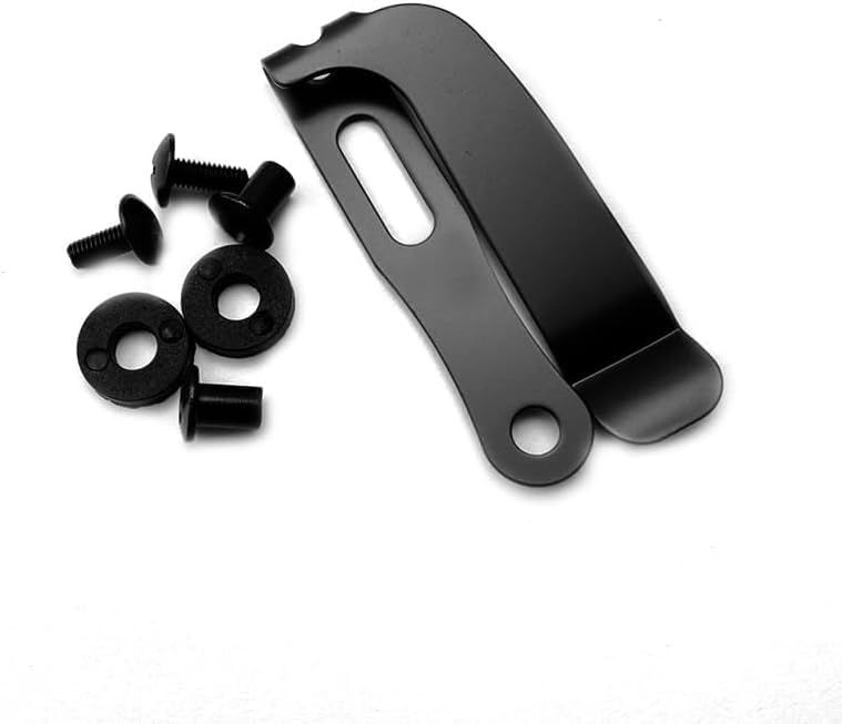 A Set Black Belt Clip Knife Sheath, Metal Kydex Holster Waist Clips, Kydex Knife Sheath Kit, Knife Clip Replacement, Metal Belt Clip for Knife Sheaths, Holster Making - Image 6