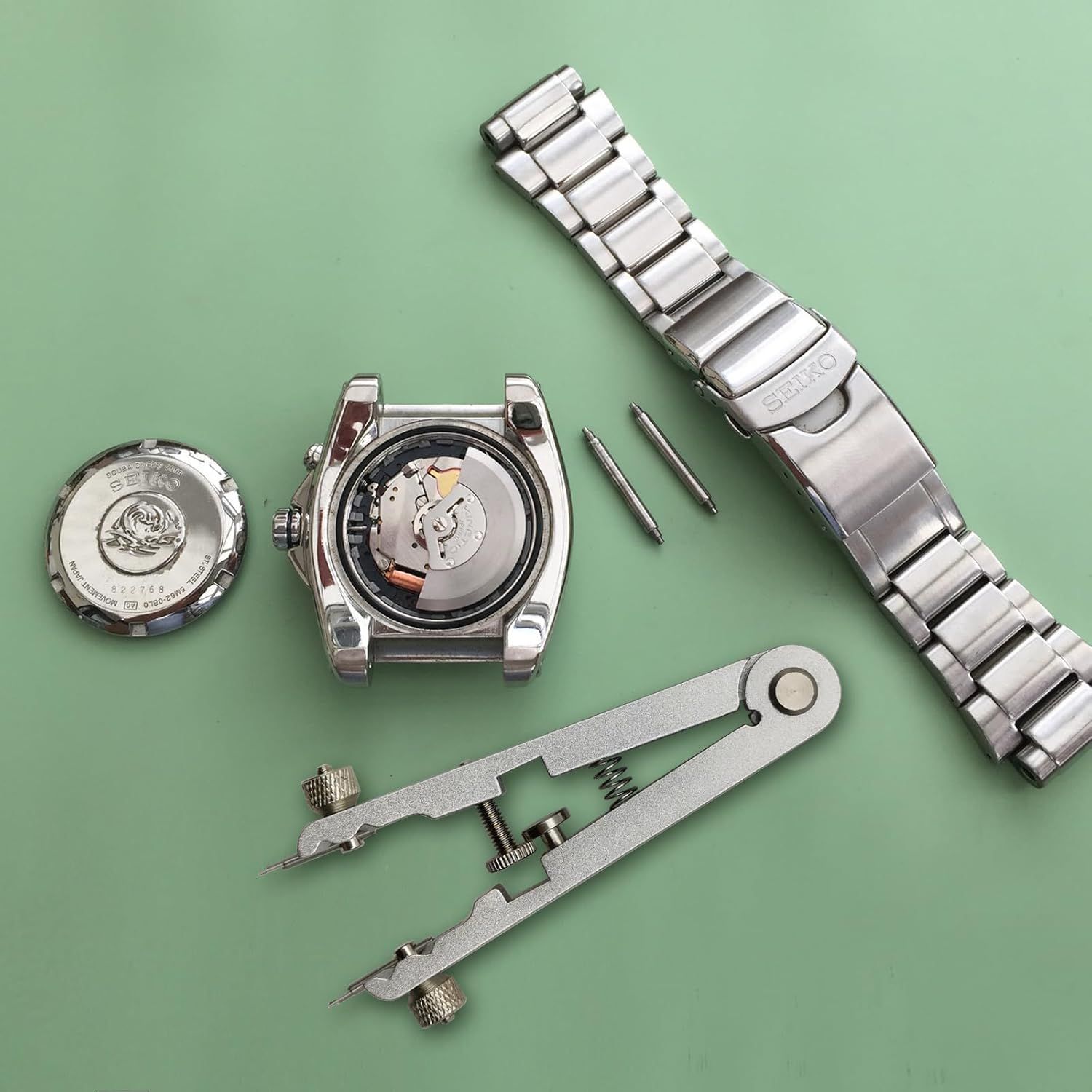 Watch Spring Bar Plier Tool Set Watchband Pliers with 10 Pins,Watch Wrist Ban Repair Remove Tool,Spring Plier Tweezer,Removal Tool for Watch Pin Strap Band Watch Link-Sliver - Image 8