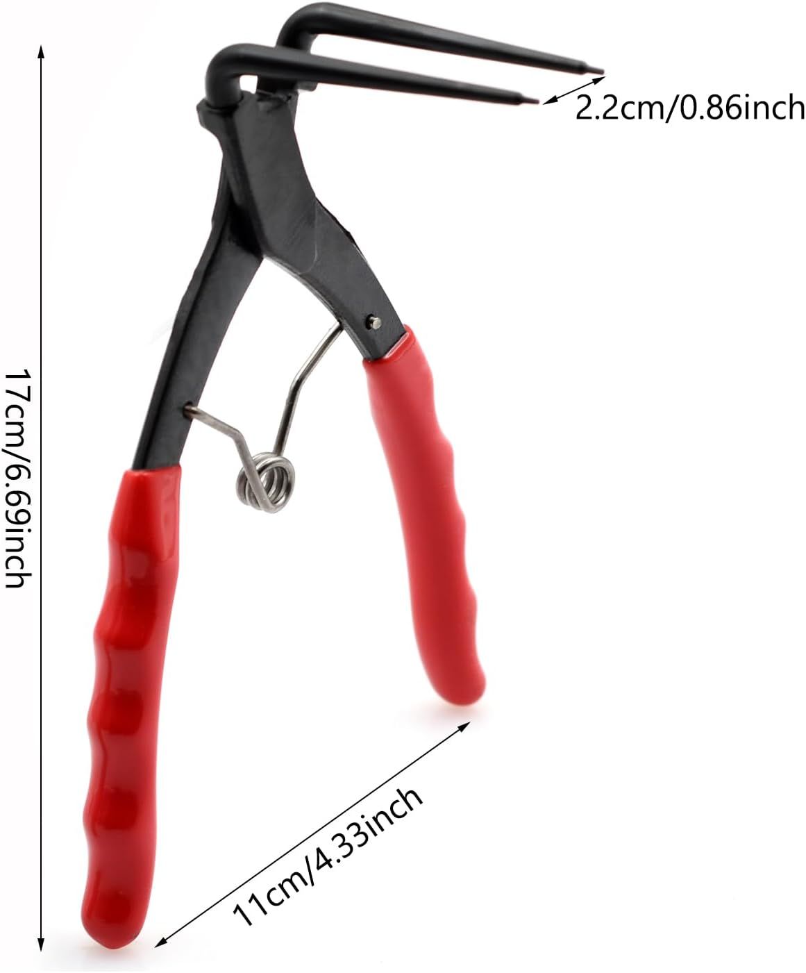 90 Degree Long Nose Snap Ring Pliers, Internal Master Cylinder Circlip Bent Lock Retaining Ring Pliers for Trucks Motorcycles Cars - Image 3