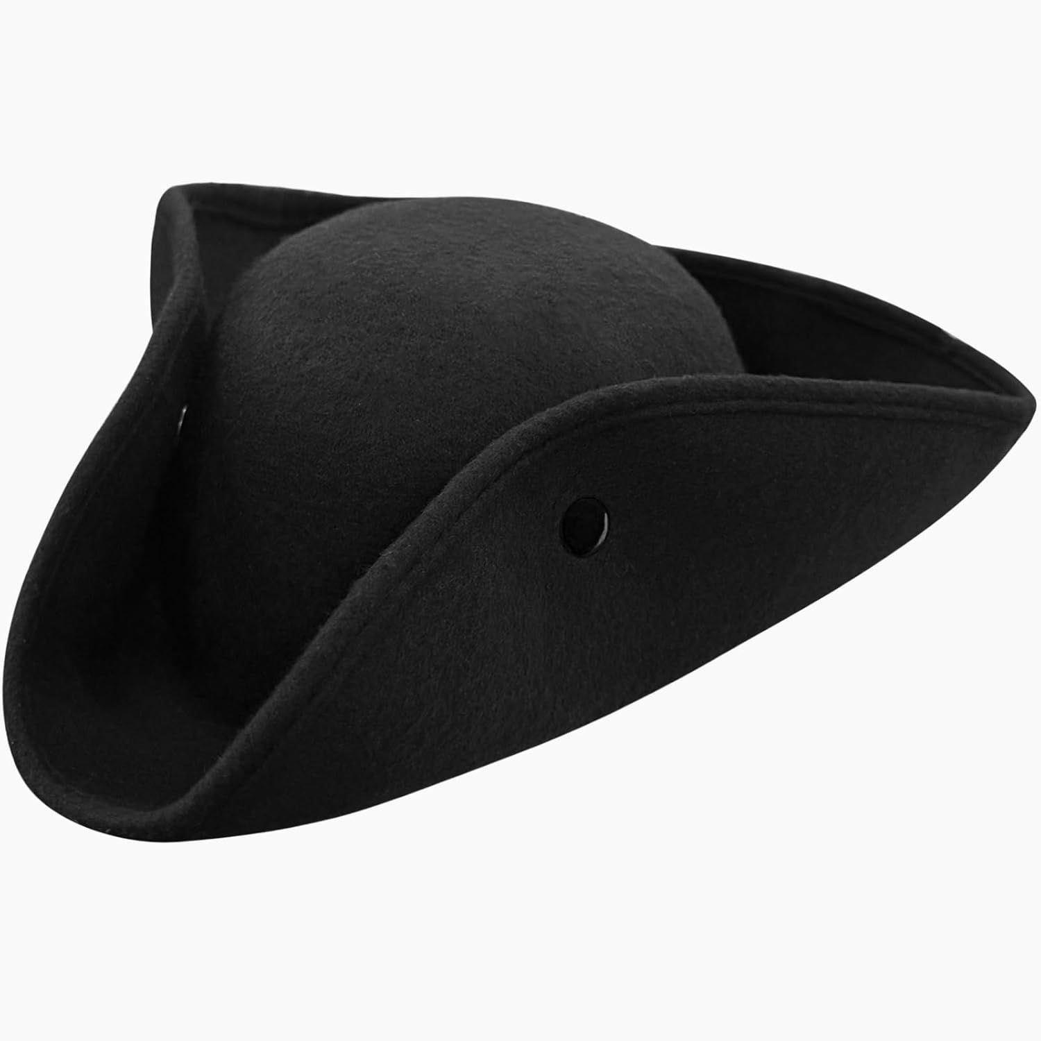 Pirate Hat for Men Women,Pirate Costume Accessories Hat,Colonial Triangle Hat for Halloween,Dress Up Party - Image 1