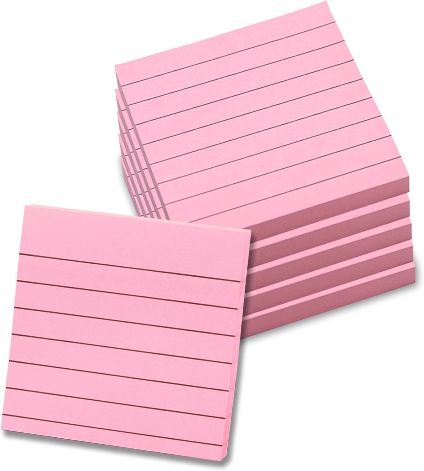 Pink Lined Sticky Notes, 3