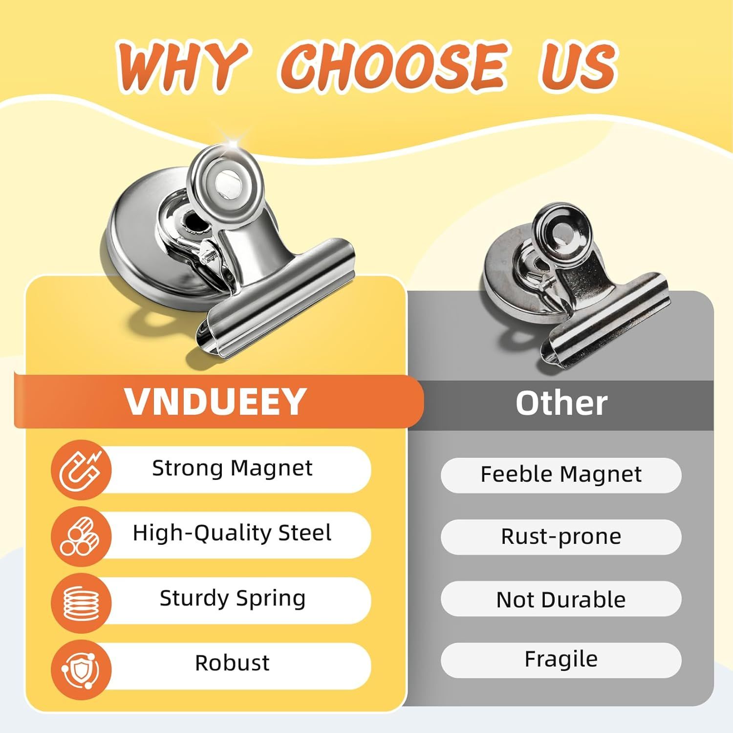 20 Pack Fridge Magnets Refrigerator Magnets, Strong Magnetic Clips Heavy Duty, Magnet Clips for Whiteboard, Magnets for Fridge Locker Office Accessories (Silver) - Image 7