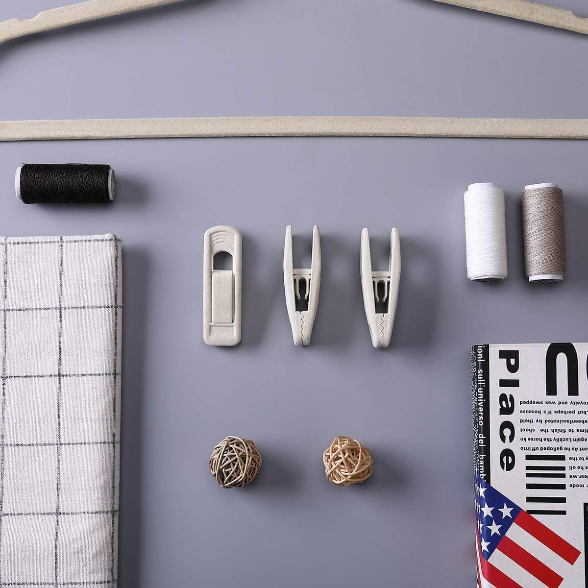 Velvet Hangers - Strong Finger Clips for Thin Pants (20pc, Beige) - Image 8