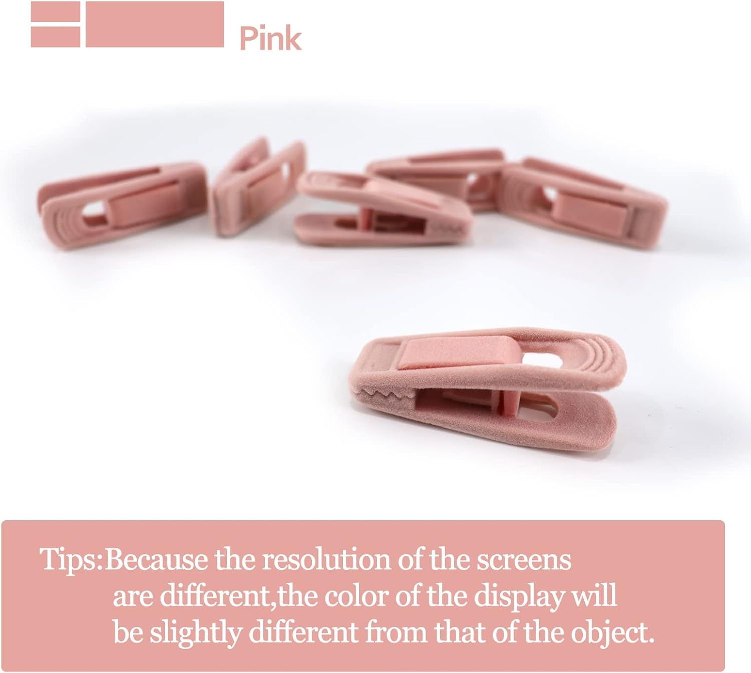 Light Pink Velvet Hangers - Strong Finger Clips for Thin Hangers, Perfect for Suits, Skirts, Pants & Baby Clothes - Image 4