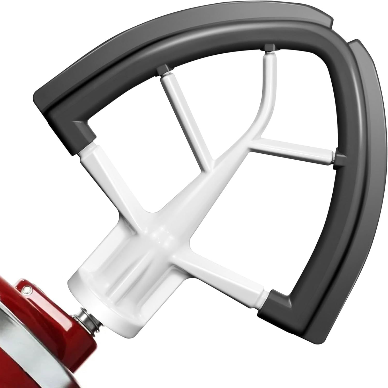 Flex Edge Beater for KitchenAid 4.5/5 Qt Tilt-Head Stand Mixer – Silicone Paddle, Dishwasher Safe, Flexible Silicone Edges Bowl Scraper For Kitchen Aid Accessories and Attachments (Grey) - Image 1