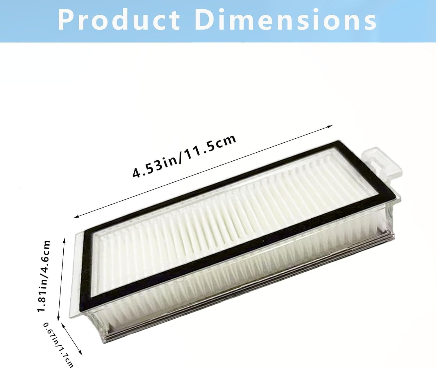 Vacuum Filter Replacement Compatible with Xiaomi Roborock Q7 Q7+ Q7 Max Q7 Max+ Q5 Pro and Q5 Pro+ Robot Vacuum Cleaner (Not Fit for Q5 Q5+ S8 Pro Ultra S8+ S8) - Image 4
