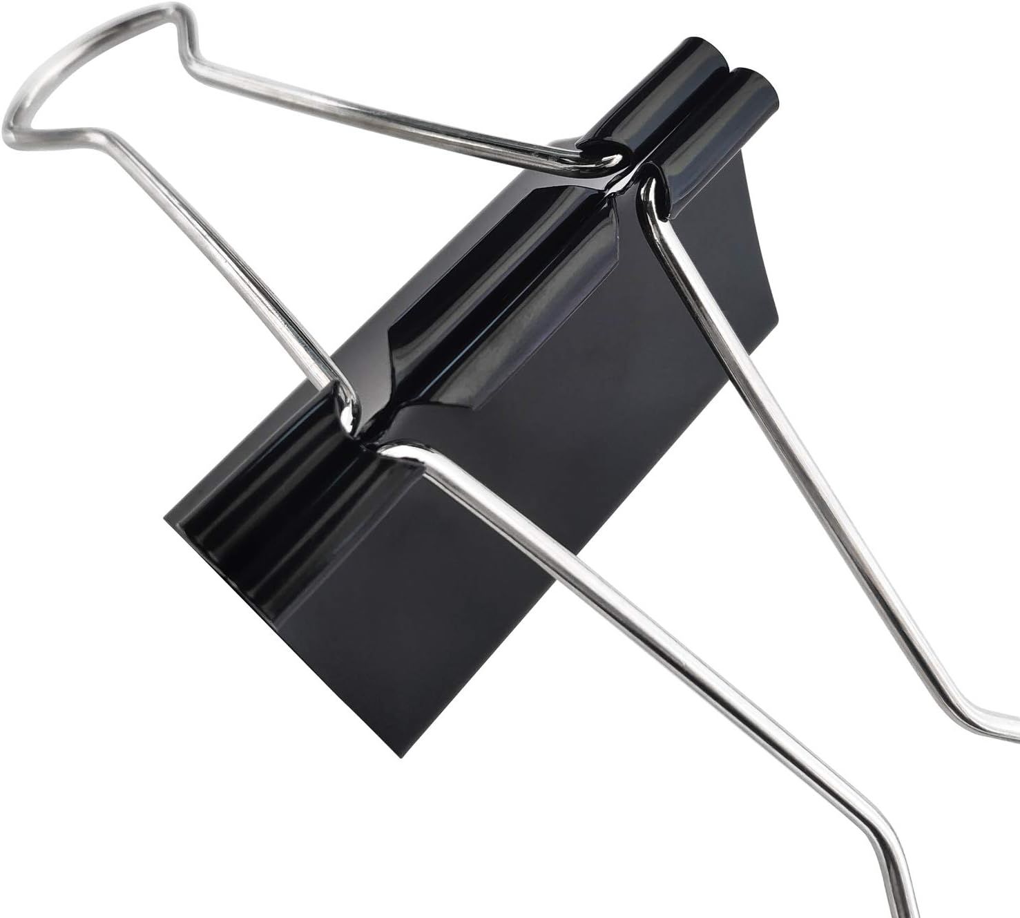 Extra Large Binder Clips 2.4-Inch (12 Pack), Big Paper Clamps for Office Supplies, Black - Image 6