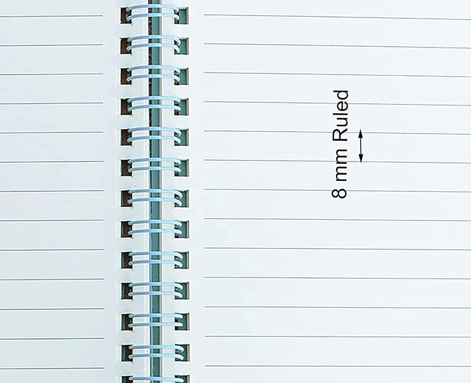 Yansanido Spiral Notebook, 3 Pcs A5 Thick Plastic Hardcover 8mm Ruled 3 Color 80 Sheets -160 Pages Journals for Study and Notes (Light Pink,Light Green,Light Blue, A5 5.7