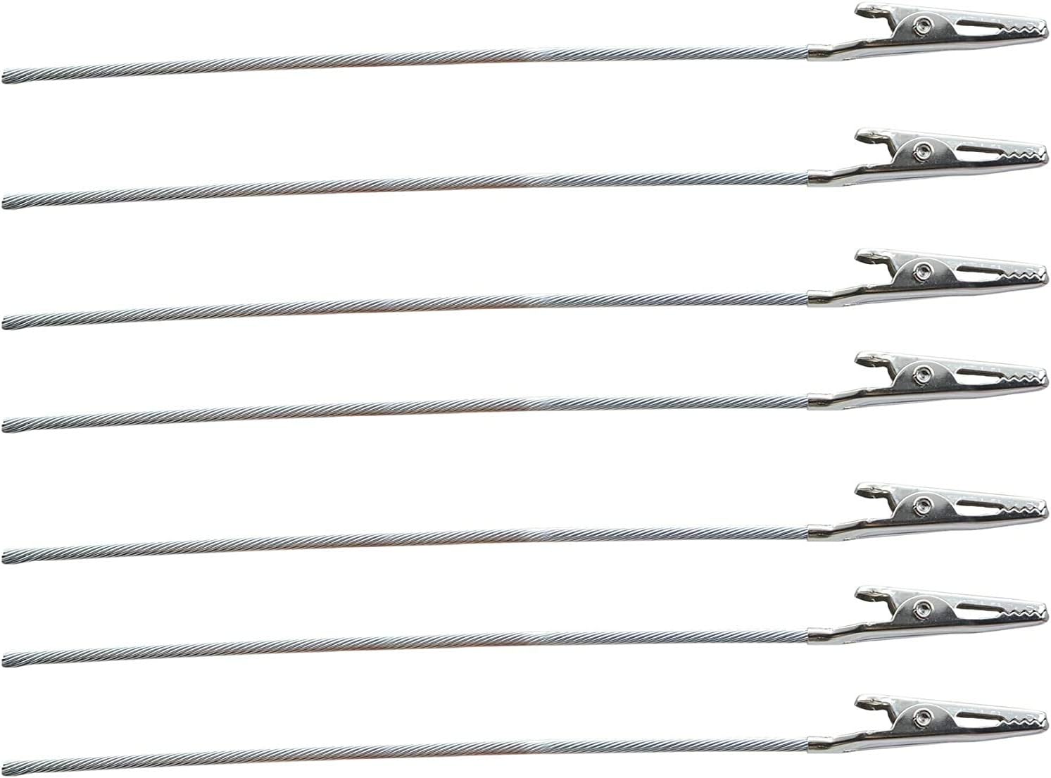 Yansanido Set of 50 Metal Wire Alligator Clamp 6 Inch Long-Tailed Alligator Iron Clip Clasp Clamp Standfor DIY Card Photo Memo Clip Holder (6inch-50pack) - Image 7