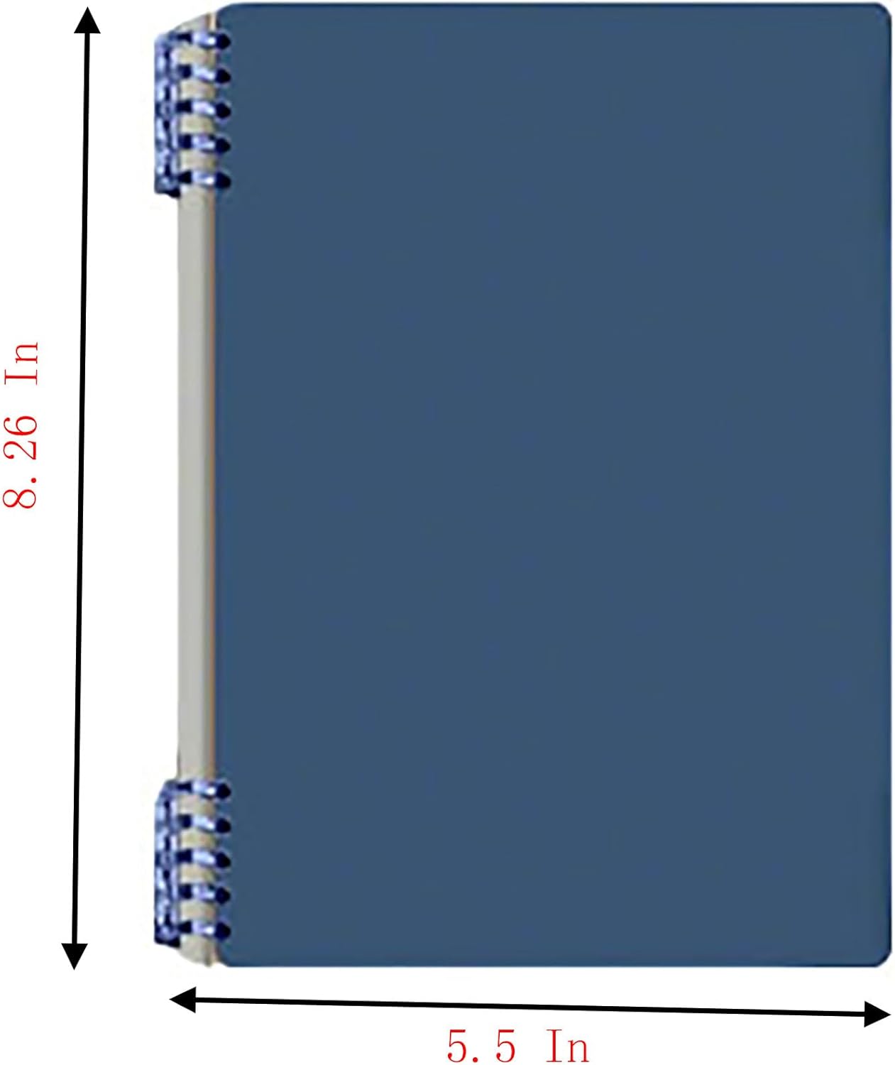 A5 Notebook Spiral Notebook Removable Spiral Binding Plastic Hardcover Journals 80 Sheets /160 Pages Lined Binding NoteBook for Writing Work School Supplies (A5 Grid -Blue Green Black white) - Image 3