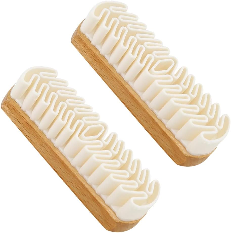 Suede Shoe Brush, Rubber Polish Eraser with Soft Bristle Brush for Suede Cleaner and Nubuck Brush (2 pcs) - Image 1