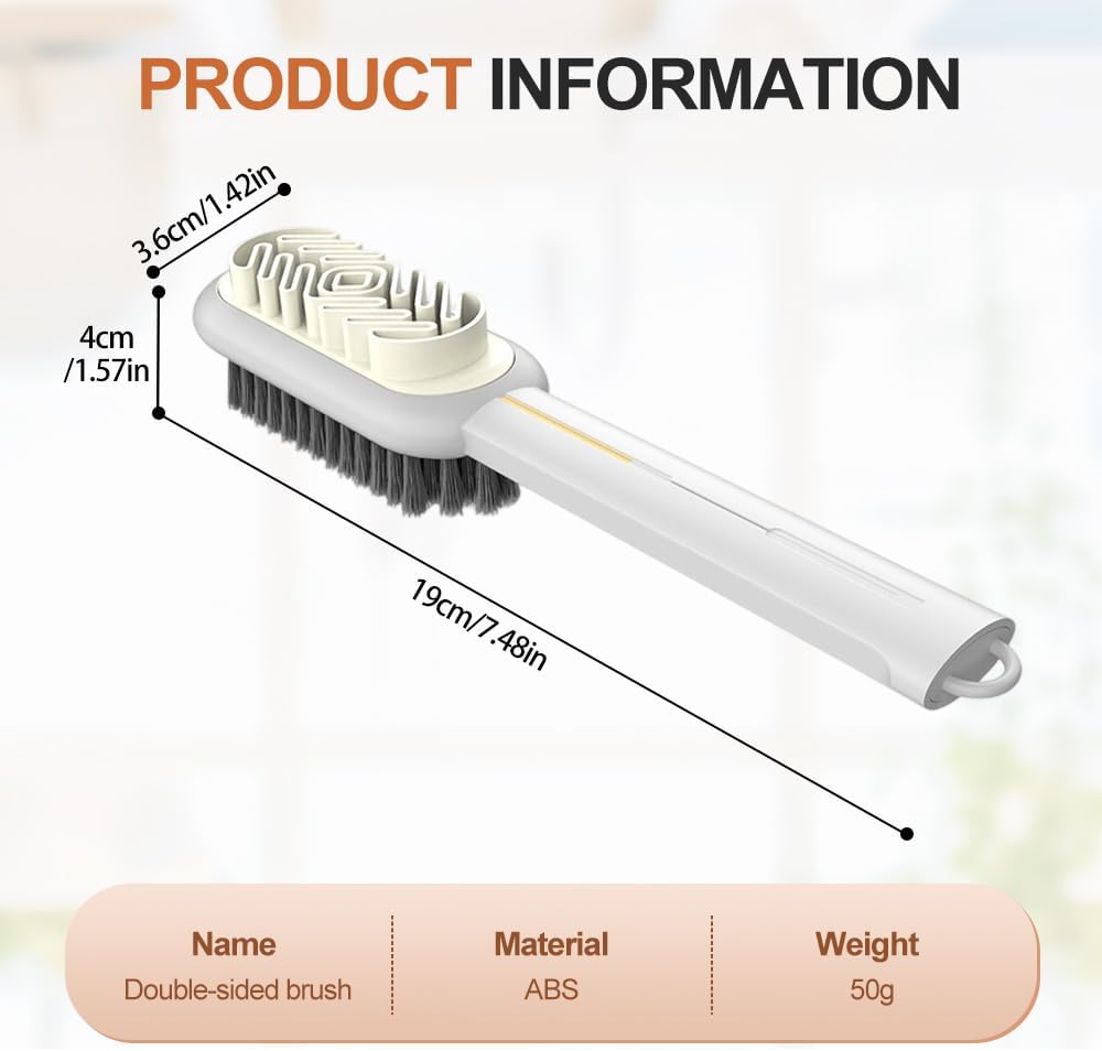 2 in 1 Scrub Suede Shoe Brush, Rubber Polish Eraser with Soft Bristle Brush for Suede Cleaner and Nubuck Brush (Black) - Image 6