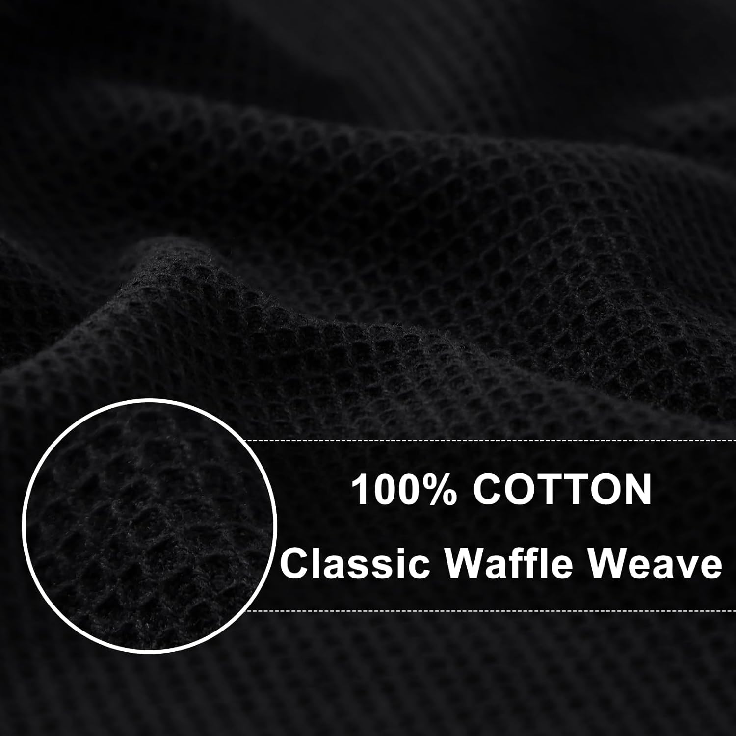 Homaxy 100% Cotton Waffle Weave Kitchen Towels - 4 Pack Soft and Absorbent Dish Towels - 16 x 26 Inches and Terry Kitchen Towels(15