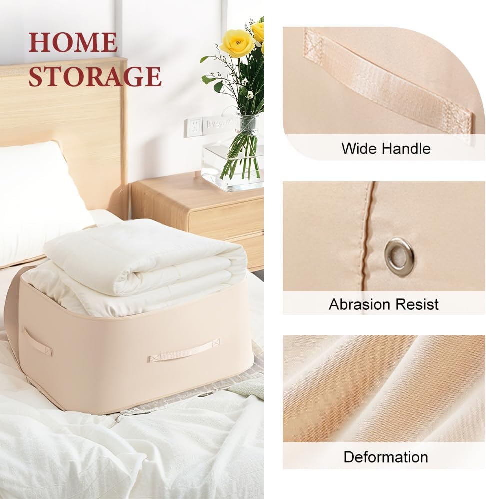 2026 New 3-Layer Ultra Space Saving Self Compression Organizer, Multifunctional Comforter Storage Bag for Comforters, Clothes, Blankets, Home Organization Must Haves (Gery, Large) - Image 3
