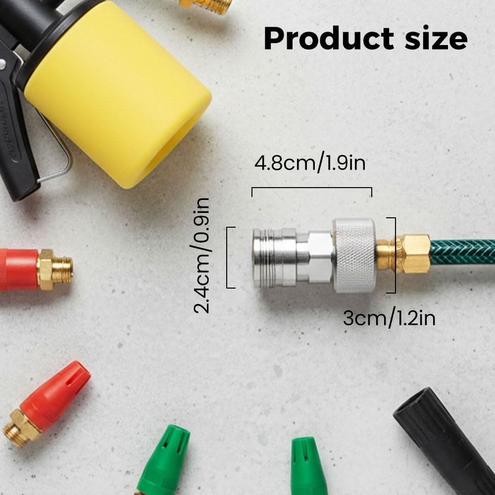 Garden Hose to Mini Power Washer Adapter-3/4 GHT to 1/4